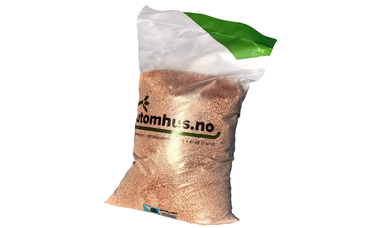 20 liters sekk med knust tegl, produktbilde.