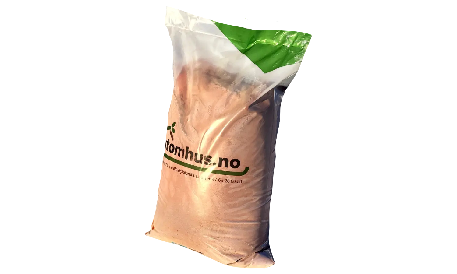 Sekk med tennisgrus 0–1 mm, produktbilde.