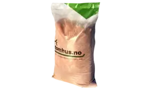 Sekk med tennisgrus 0–2 mm, produktbilde.