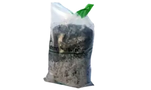 20 liters sekk med bark, produktbilde.